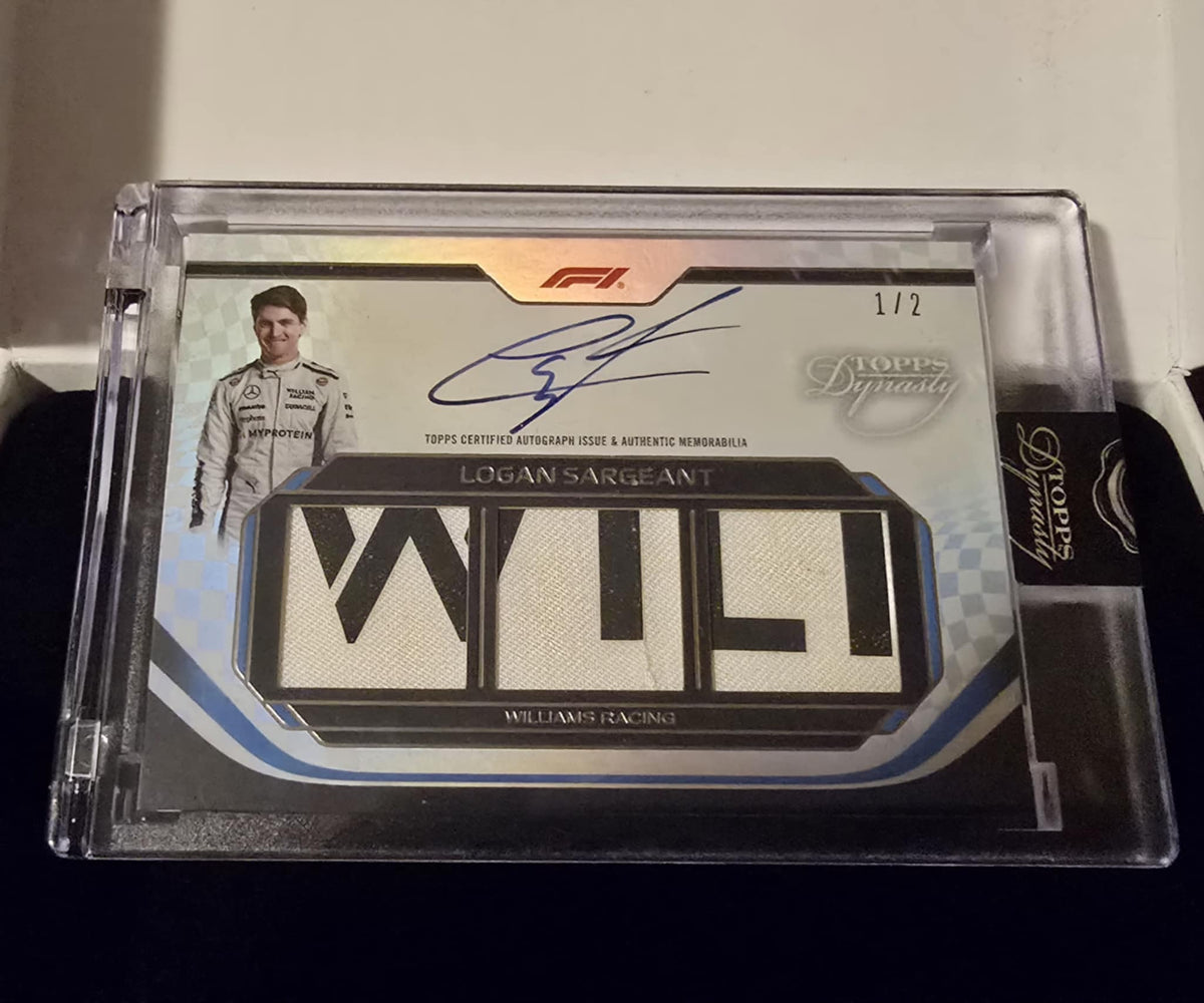 Topps Dynasty 2024 - Logan Sargeant Autograph Patch #1/2 SSP – N75