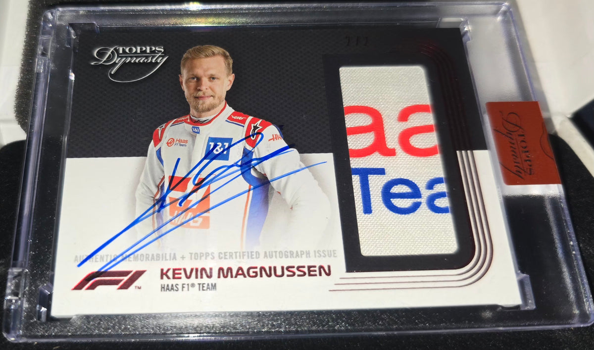 Topps Dynasty 2022 - Kevin Magnussen Autograph Relic #2/2 SSP Topps Dynasty 2022 - Kevin Magnussen Autograph Relic #2/2 SSP