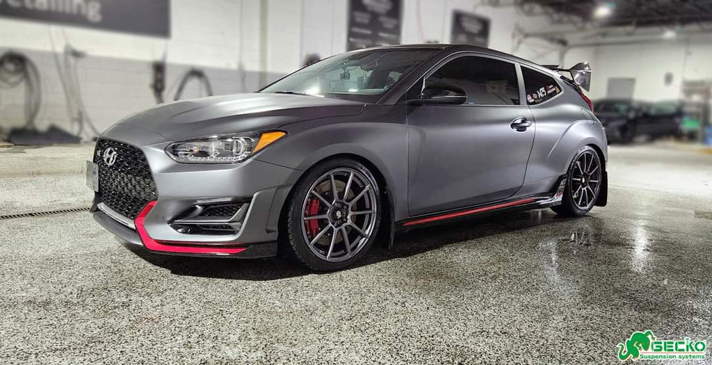 Veloster R Rear Disc Hyundai Veloster N G-Street Coilovers Suspension with Camber Plates an ...