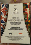 Back of the 2026 Topps Chrome F1 Austin to Mexico City insert ATM-4, Kimi Antonelli, Mercedes-AMG Petronas