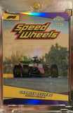 Front of the 2026 Topps Chrome F1 Charles Leclerc Speed Wheels SW-7, foil serial 37/75, Scuderia Ferrari HP, in a one-touch holder