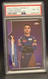 2020 Topps Chrome F1 Lando Norris Purple Refractor Rookie Card SP #93/399 RC Card PSA 8