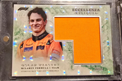 Topps Eccellenza 2024 Oscar Piastri Race Worn Suit Relic #61/99 SP