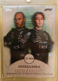 Topps Eccellenza 2024 Mercedes Benz AMG F1 Driver Card (Lewis Hamilton/ George Russell) SP #15/99