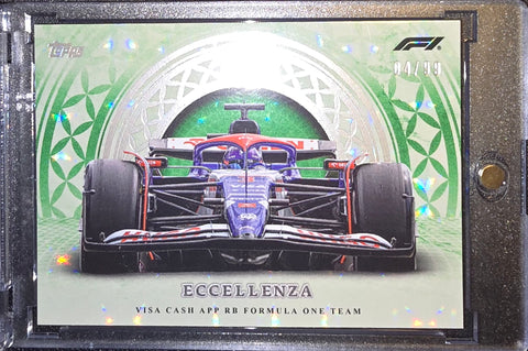 Topps Eccellenza 2024 Visa Cash App Red Bull F1 Team Card #4/99 Short Print
