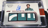 Topps Dynasty 2022 - Sebastian Vettel On Card Autograph Relic #8/10 SSP 4xWorld Champion
