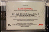 Topps Dynasty 2024 - Lance Stroll Autograph Relic #2/2 SSP 2 PRINTS ONLY!