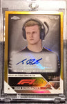 Topps Chrome 2024 Mick Schumacher Gold Autograph #33/50 Short Print