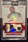 Topps Dynasty 2025 - Mika Häkkinen Ruby Edition / On Card Autograph - Race Worn Patch #4/5 SSP World Champion