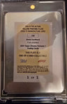 Topps Chrome 2024 David Coulthard Legends Printing Plate (Yellow) #1/1 - 1 of 1 - One of one