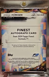 Topps Finest 2024 Joshua Dürksen Autograph F2 #67/74 Super Short Print