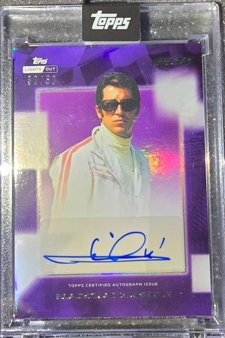Topps F1 Lights Out 75th Anniversary Edition - Mario Andretti Autograph Purple #38/50 Short Print