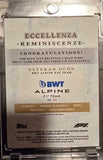 Topps Eccellenza 2024 Reminiscenza BWT Alpine F1 2021-2024 Esteban Ocon Race Worn Suit Relic #13/49 (Super Short Print)