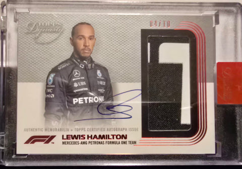 Topps Dynasty 2022 - Lewis Hamilton Autograph Patch #4/10 SSP