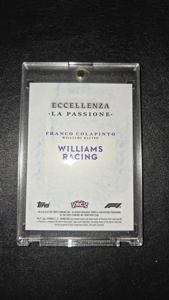 2024 Topps Formula 1 Eccellenza Franco Colapinto RC La Passione #2821 C 2024 Topps Formula 1 Eccellenza Franco Colapinto RC La Passione #2821 C