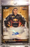 Topps Finest 2024 Isack Hadjar Gold Autograph F2 #8/25 Super Short Print - Ultimate Rookie Card