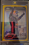 Topps Chrome 2024 Max Verstappen Pole Position Abu Dhabi GP 2023 GOLD Card #38/50 Short Print