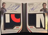 Topps Dynasty 2024 - Max Verstappen / Sergio Perez Drivers Book Card Autograph - Huge Patch #4/5 SSP