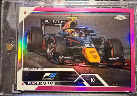 Topps Chrome 2024 Isack Hadjar F2 #50/75 Short Print - Ultimate Rookie Card