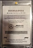 Topps Eccellenza 2024 Reminiscenza Mercedes Benz F1 2013-2024 Lewis Hamilton Race Worn Suit Relic (Short Print)