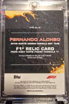 Topps Finest 2024 Fernando Alonso Relic #6/99 SP Refractor