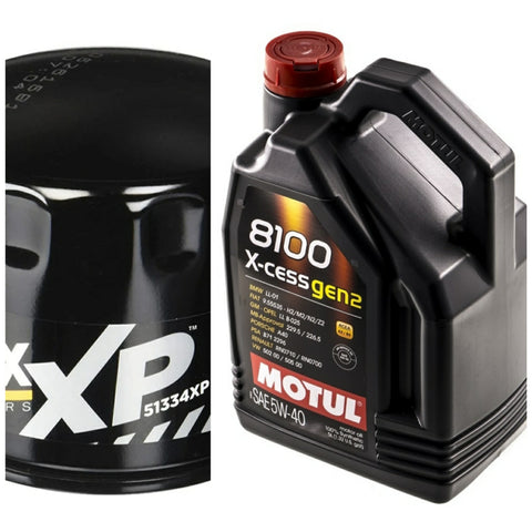 Oil Change Kit in a Box 5w40 Motul X-cess Gen2  / WIX XP